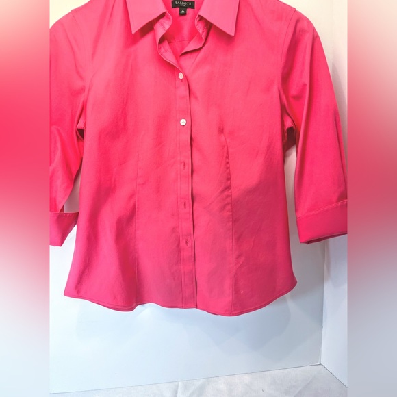 Talbots Wrinkle Resistant 3/4 Length Button Down size 4P - Picture 4 of 14